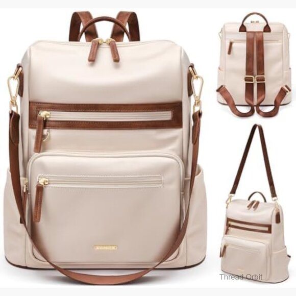 PU Leather Anti-Theft Backpack Purse with 5 Compartments for Women Travel main image 5